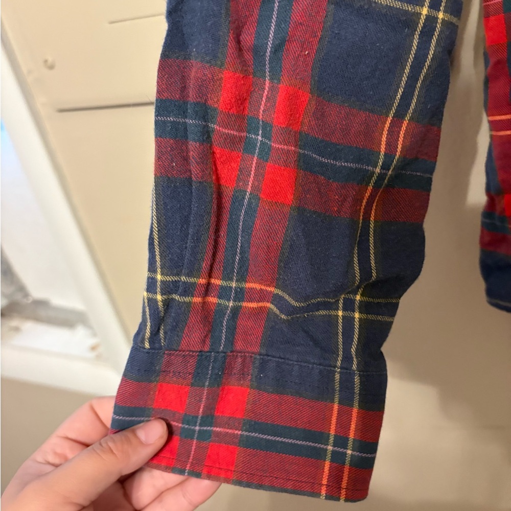 Red and Blue Plaid flannel - Picture 3 of 6